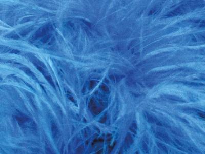 OSTRICH FEATHER FRINGE TURQUOISE
