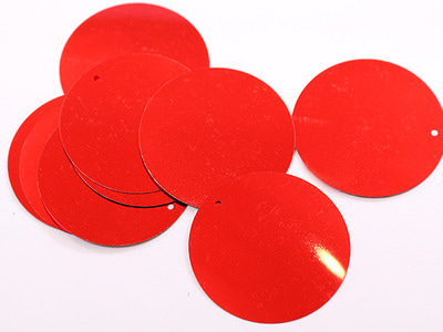 LOOSE SEQUINS 50MM RED
